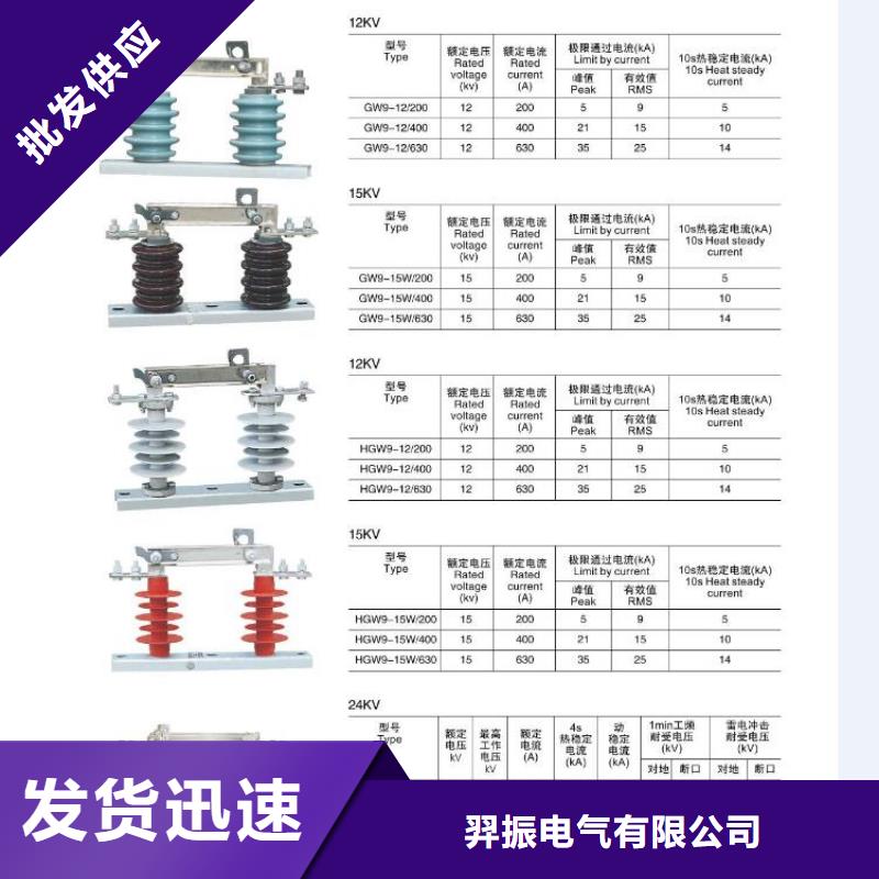 高压隔离开关精选货源