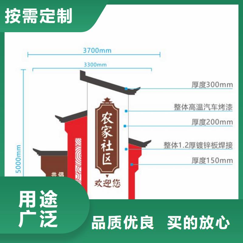 户外仿古村牌烤漆导视牌价格