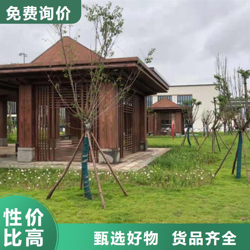 廊架长廊木纹漆全包施工价格